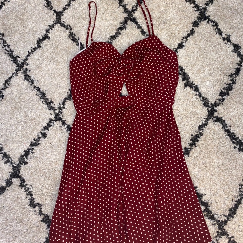Red Polkadot Windsor Dress
